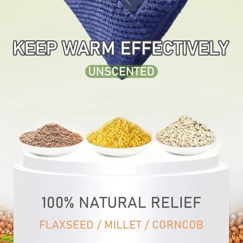 uncn Wide Microwave Heating Pad with Washable Cover 9.5 x 16in Microwavable | Soothing Warmth for Muscles & Cramps thumbnail 5