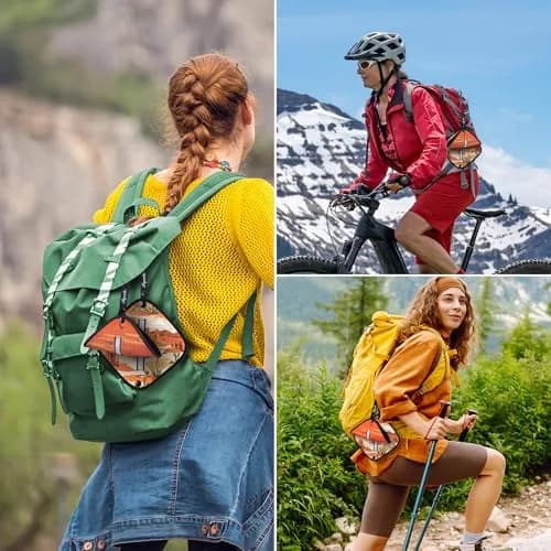 Rquite Reusable Pee Cloth for Women Hiking Essentials, Soft Absorbent Pee Rag 2-Pack (Sunset) thumbnail 6