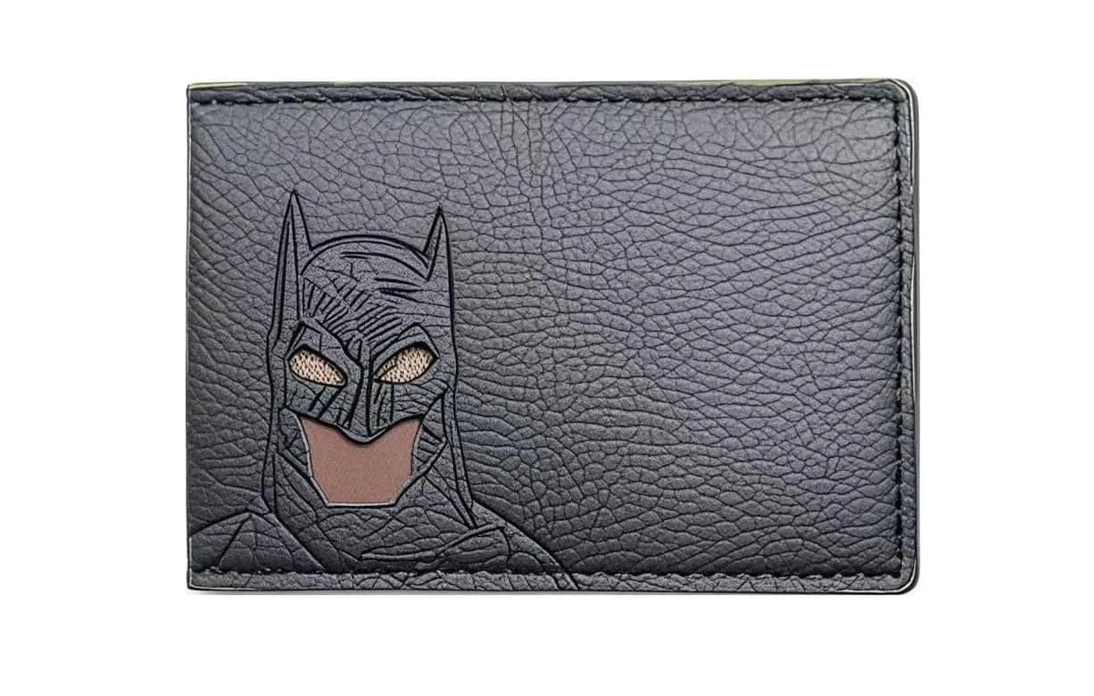 Harrier Baby Minimalist ID Holder Black Leather-Style Card Sleeve with Dual ID Window Design | Slim Front Pocket ID Wallet Unisex - main product image