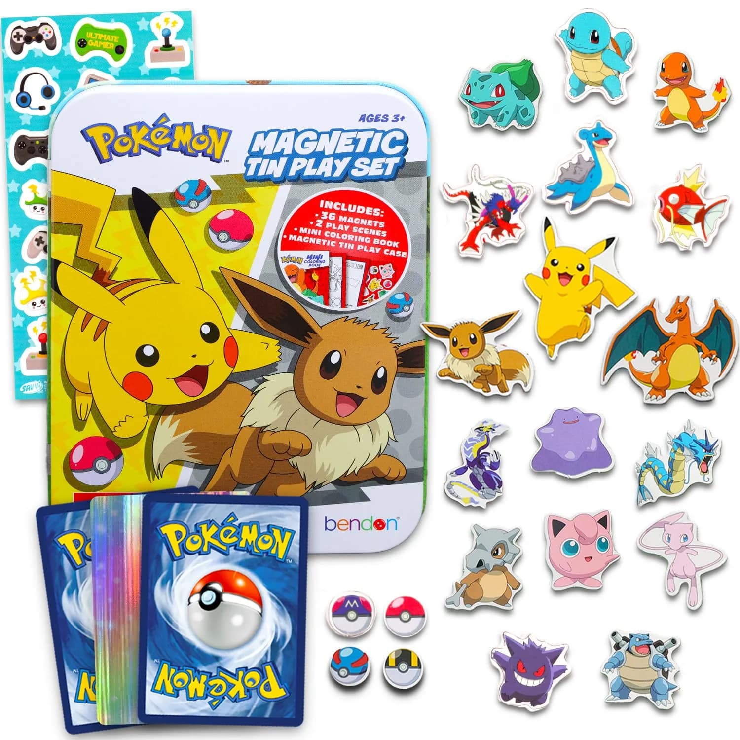 Pokémon Refrigerator Magnet Set - Bundle with 36 Magnets for Toddlers & Kids | Colorful Learning Toys - main product image