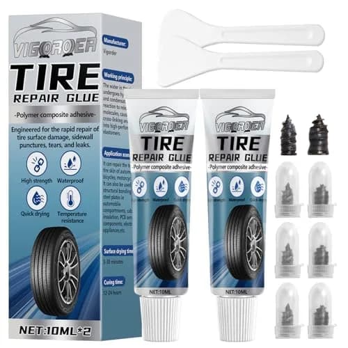 Vigorder Tire Repair Glue 20ML | Rubber Cement for Car & Bike Sidewall Fixes thumbnail 1