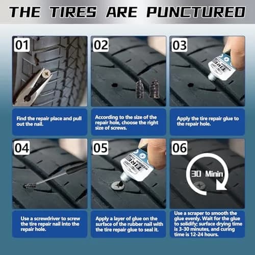 Vigorder Tire Repair Glue 20ML | Rubber Cement for Car & Bike Sidewall Fixes thumbnail 5