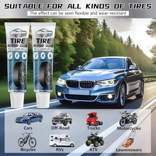 Vigorder Tire Repair Glue 20ML | Rubber Cement for Car & Bike Sidewall Fixes thumbnail 7