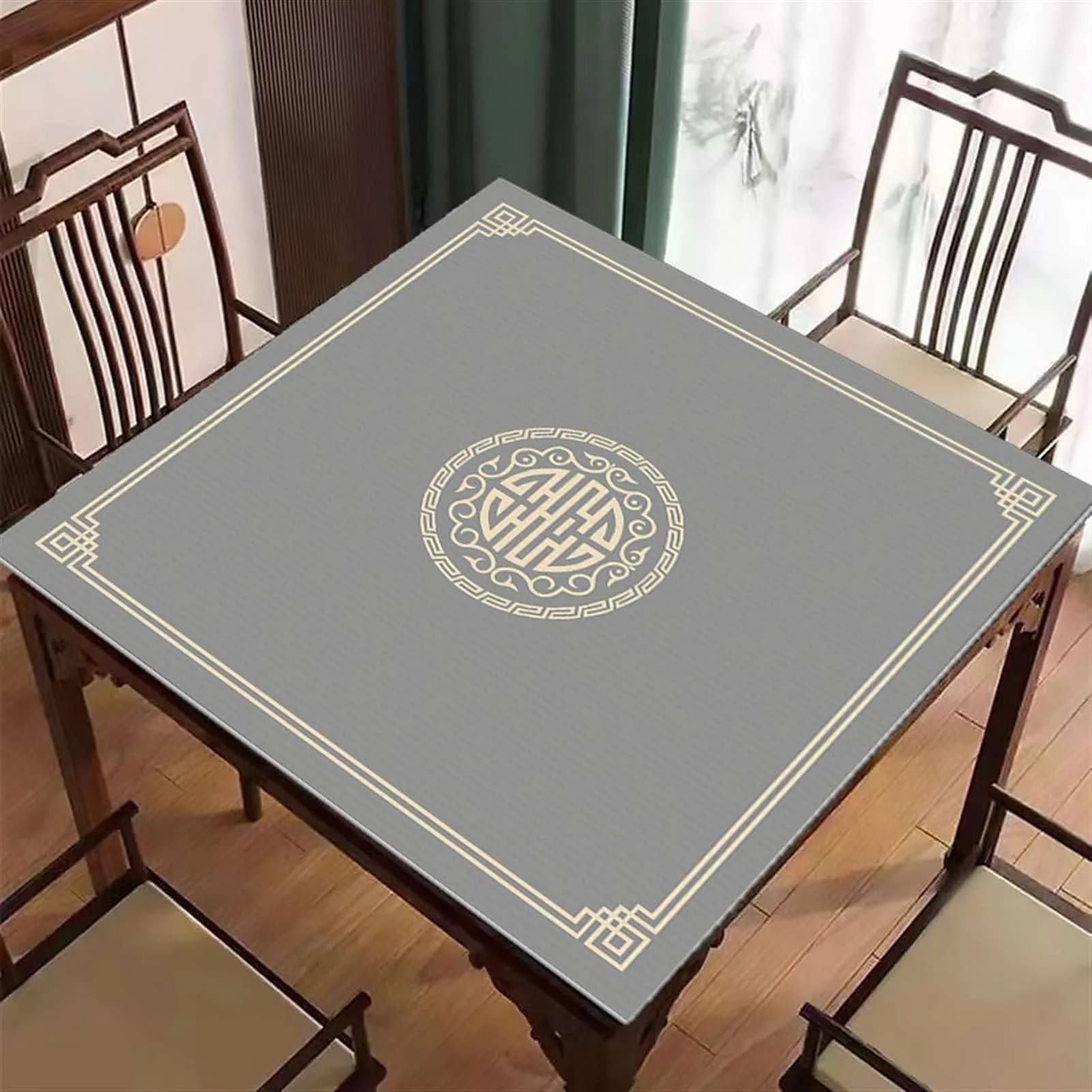 Icegrey Mahjong Table Cover 32" x 32" | Slip-Resistant & Noise-Reducing — Style 7