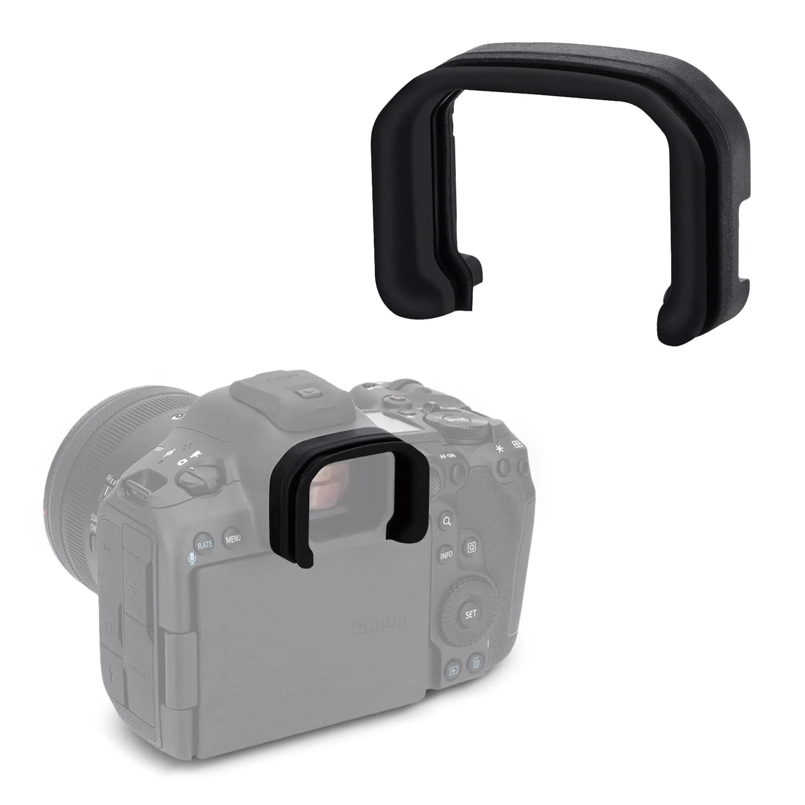 JJC R5 Mark II Eyecup for Canon EOS R5 Mark II Camera | Soft Silicone Viewfinder Protector