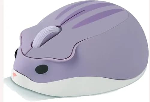 SHARE SUNSHINE Cute Hamster Wireless Mouse | 1200 DPI Optical, Silent Click, Portable USB Receiver thumbnail 1