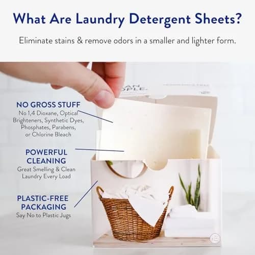 THE CLEAN PEOPLE Laundry Detergent Sheets Peppermint 192 Count | Concentrated Stain Fighting Formula thumbnail 5