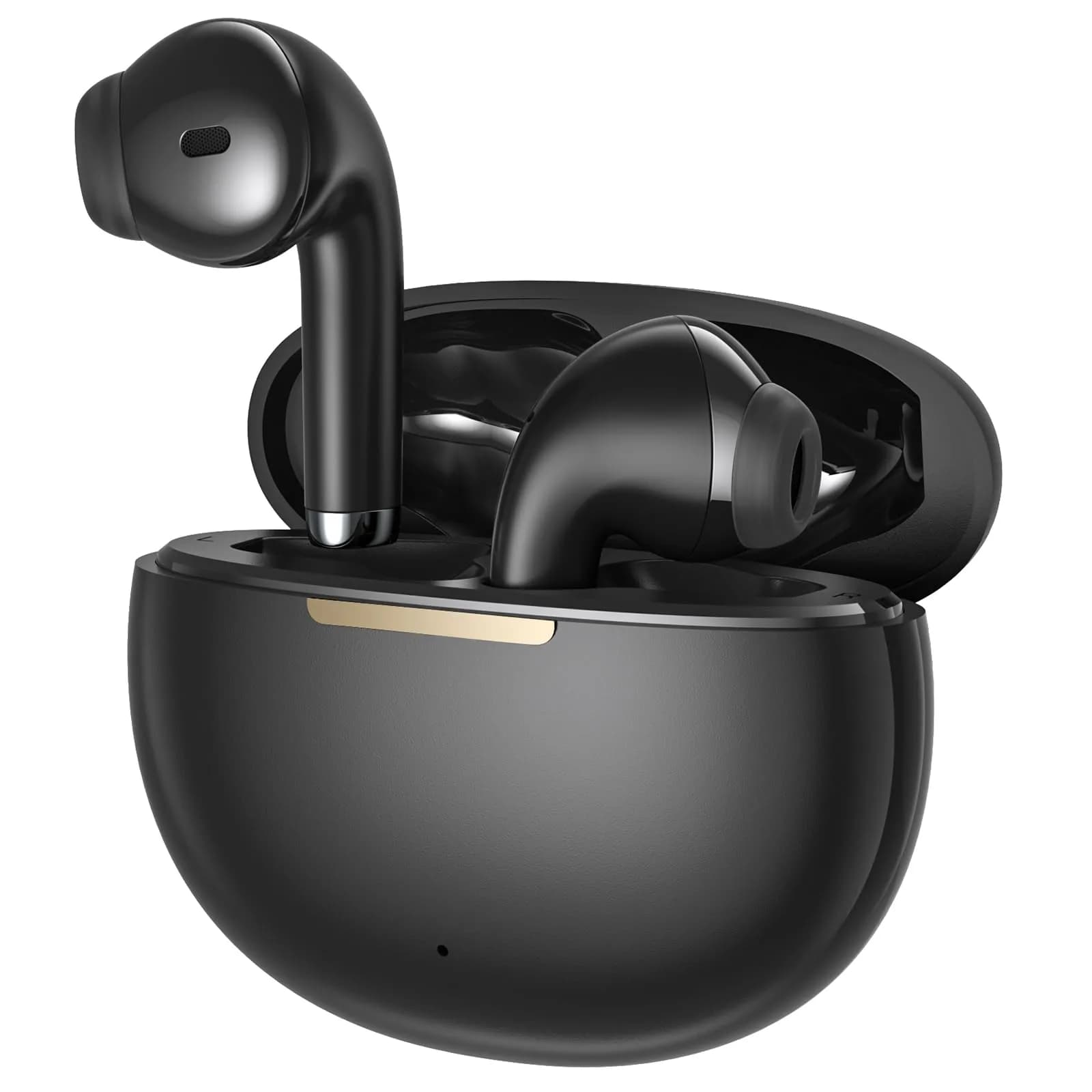 yobola T9 True Wireless Earbuds Bluetooth 5.0 Headphones with Charging Case, Deep Bass, IPX5 Waterproof, White (40g) — Black