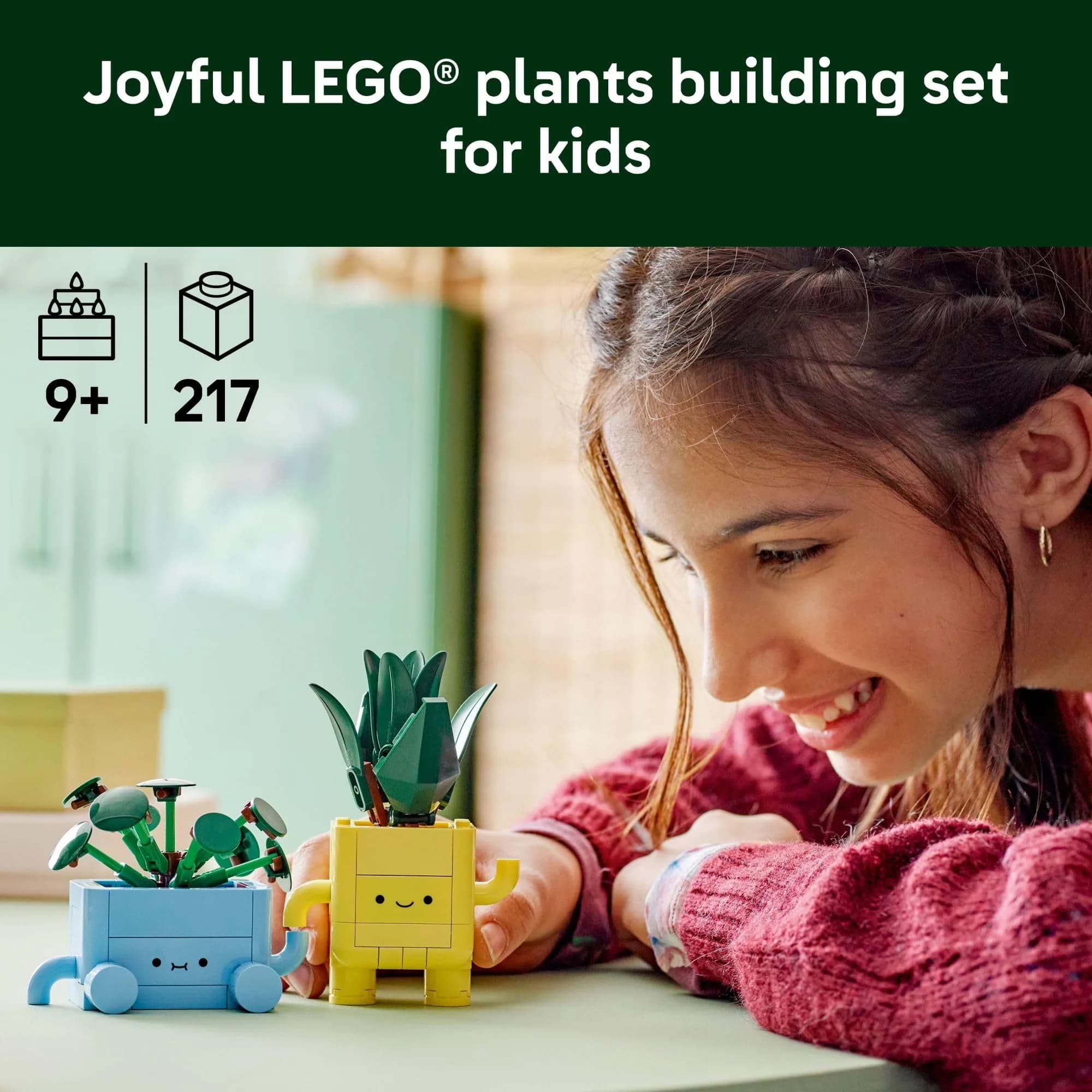 LEGO Happy Plants Building Toy Set for Kids Ages 9+, 217 Pieces | Educational STEM Learning Toy thumbnail 2
