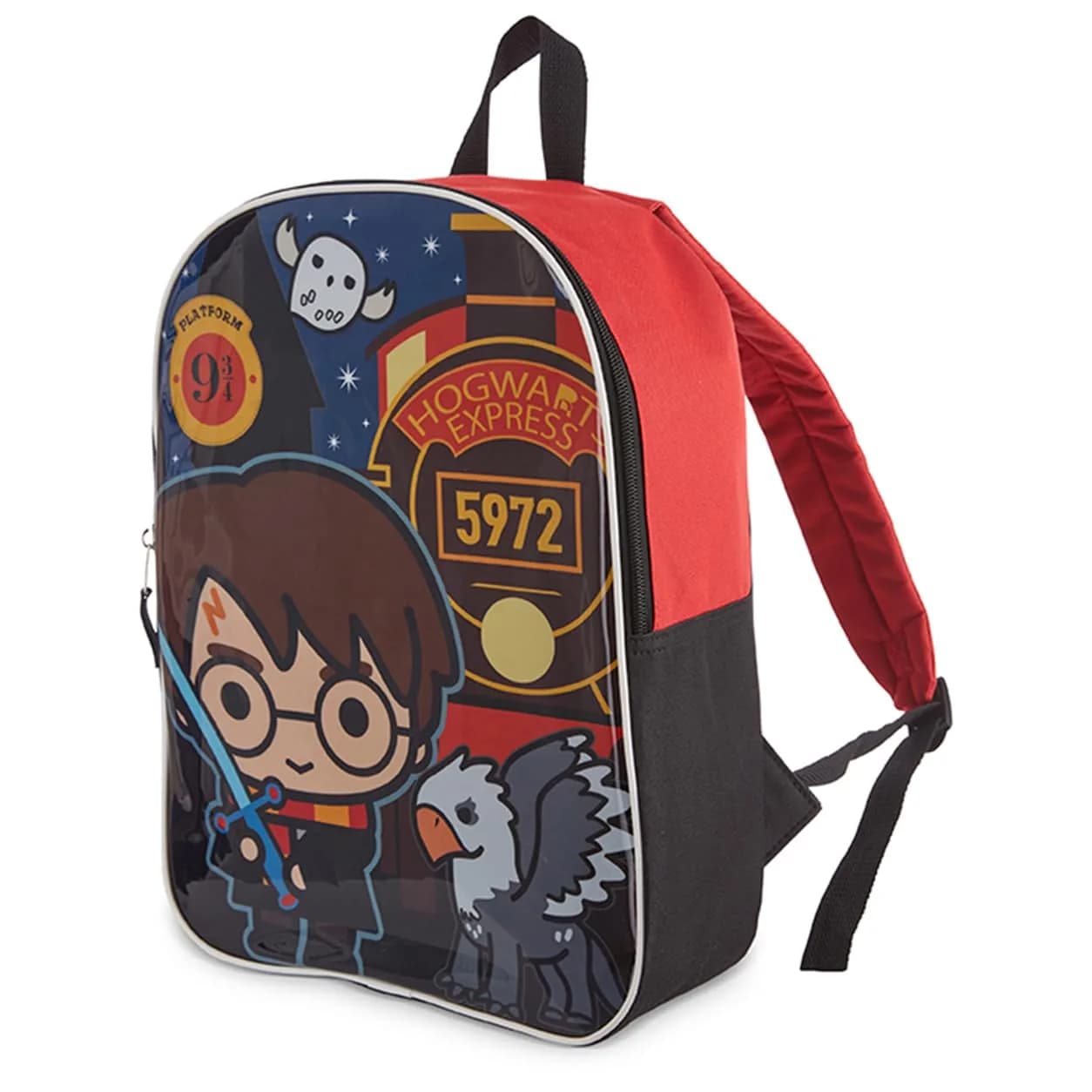 Harry Potter Backpack for Kids 15" | Hogwarts Crest & House Patches, Durable Polyester, Adjustable Straps - main product image