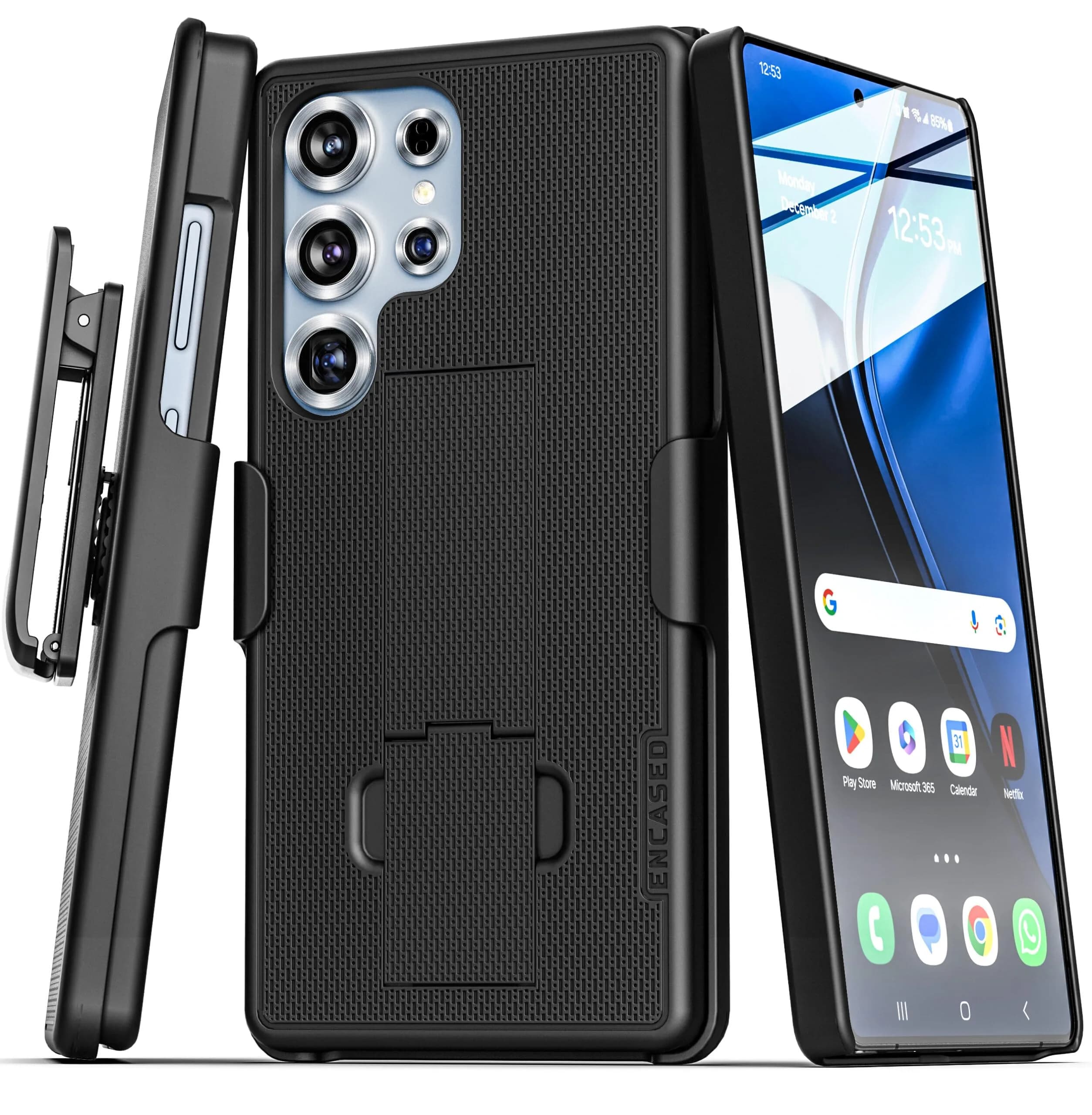 ENCASED DuraClip Belt Clip Case for Samsung Galaxy S21 Plus | Slim, Durable & Secure Phone Cover — S25 Ultra