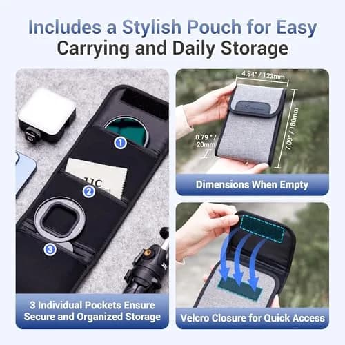 JJC 67mm CPL Filter & Magnetic Adapter Kit for iPhone 16/15/14 Pro Max | Polarizer for Enhanced Clarity thumbnail 2