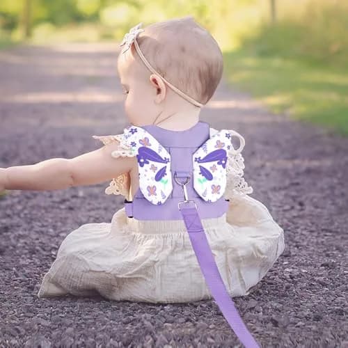 Accmor Toddler Harness Leash, 3 in 1 Cute Butterfly Kids Leash + Anti Lost Wrist Link for Outdoor Travel, Adorable Child Walking Harness Wristband Assistant Mini Strap Belt Protector for Baby Girls thumbnail 6