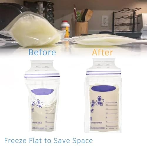 Ugotfeels 6-Pack Freeze Flat Breast Milk Storage Bag Organizer Kit | 16.0cm (6.3in) x 9.3cm (3.66in) x 2.0cm (0.78in) | BPA-Free Acrylic for Space-Saving Freezer Storage thumbnail 3
