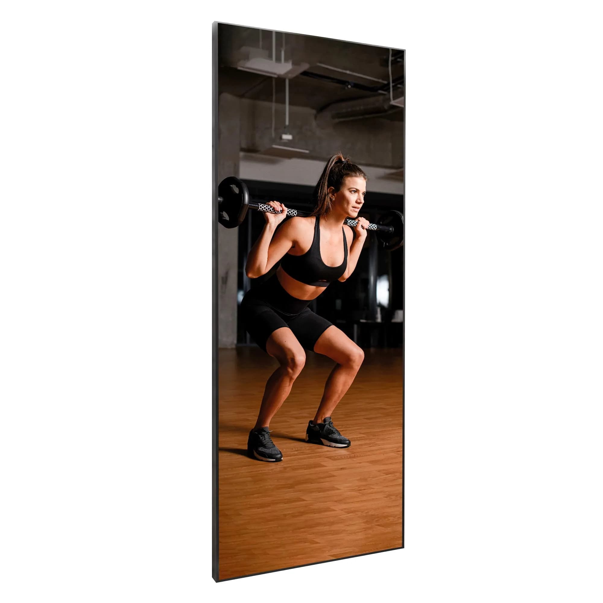 Fab Glass and Mirror Large Gym Mirror 54" x 30" | Unbreakable Nano Film Shatterproof Wall Mirror - main product image