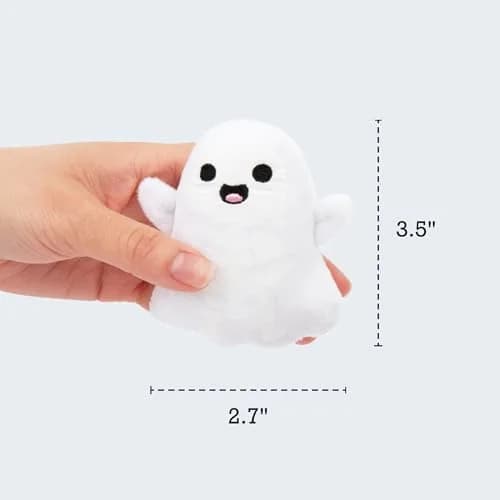 WHAT DO YOU MEME? Emotional Support Ghosts Plush Toy Set with Basket | 5 Mini Figures thumbnail 5