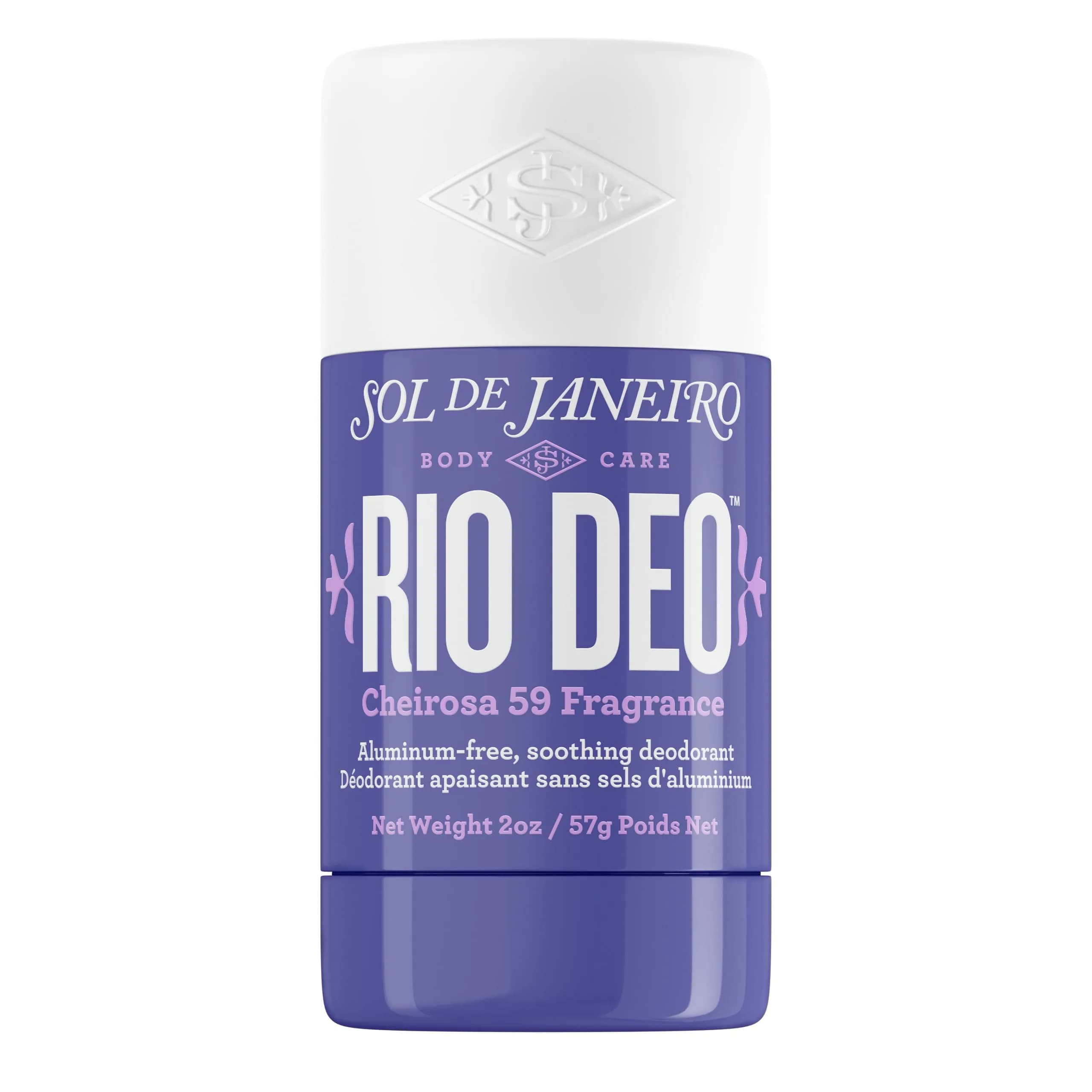Sol de Janeiro Rio Deo - Refillable Aluminum Free Deodorant 2 Oz | Cheirosa 68 Scent, Vegan & Baking Soda Free — 2 Ounce