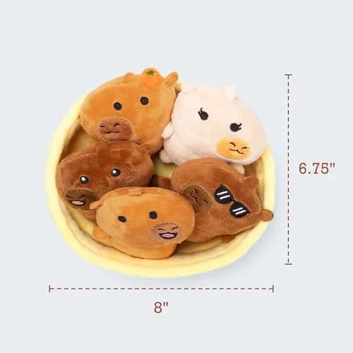 WHAT DO YOU MEME? Emotional Support Capybaras Plush Set 109g (3.8oz) | Cute Desk Accessories for All Ages thumbnail 2