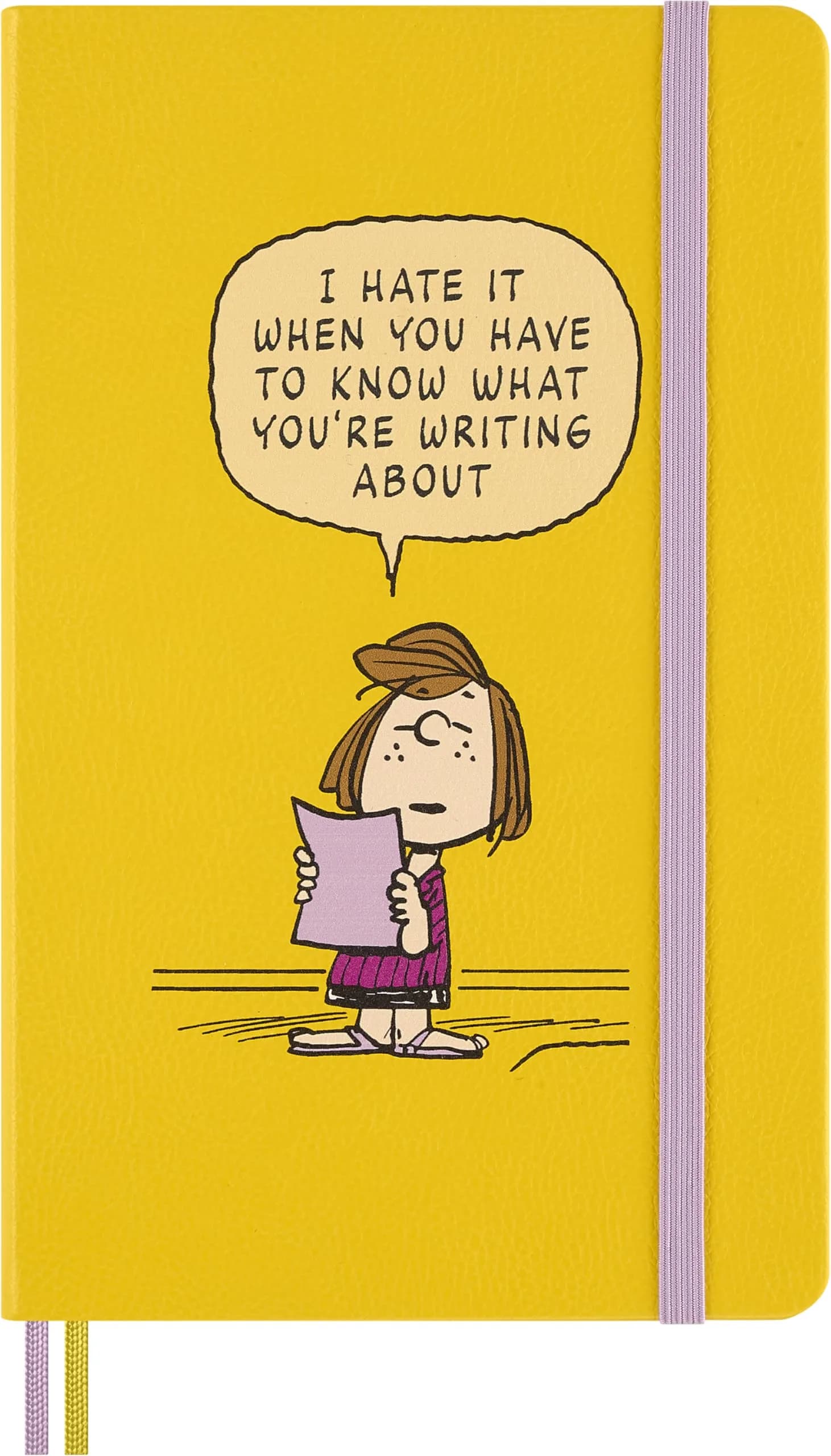 Moleskine Peanuts Patty Notebook Large 5" x 8.25" | Classic Ruled, Yellow, 176 Pages - main product image