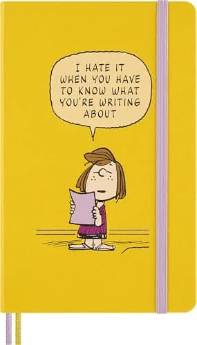 Moleskine Peanuts Patty Notebook Large 5" x 8.25" | Classic Ruled, Yellow, 176 Pages thumbnail 1