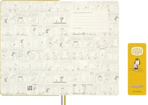 Moleskine Peanuts Patty Notebook Large 5" x 8.25" | Classic Ruled, Yellow, 176 Pages thumbnail 2