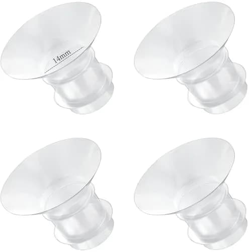GOCROWEEN 14mm Flange Inserts for 24mm Shields | Reduces Nipple Tunnel to 14mm (4-Pack) thumbnail 1