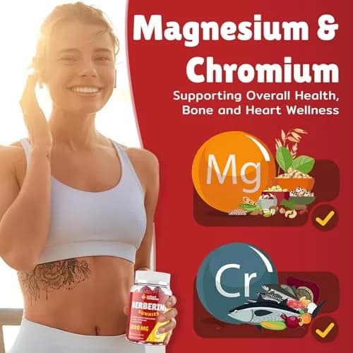 Vylarithonixa Berberine Supplement Gummies 2000 mg with Ceylon Cinnamon, 60 Count | Sugar-Free, Vegan, Absorption Boost thumbnail 5