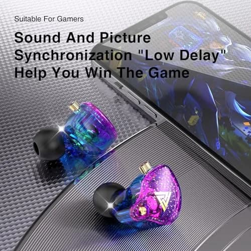 HJX QKZ AK6 Pro Wired IEM Earbuds 2PCS Colorful | 10mm Dynamic Driver, Deep Bass Sound thumbnail 7