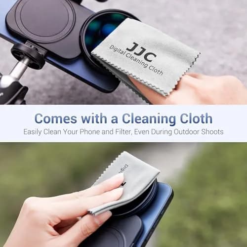 JJC 67mm ND Variable Filter with Magnetic Adapter for iPhone 16 15 14 Pro/Pro Max/Plus | ND2-128 (1-7 Stops) thumbnail 7