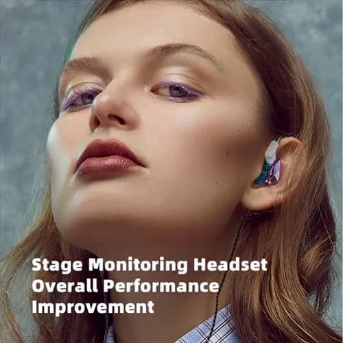 HJX AK6 Pro Wired In-Ear Monitor Headphones with Mic | 11mm Dynamic Driver, Deep Bass Sound, Noise Isolation (2 Pairs: Black + Colorful) thumbnail 4