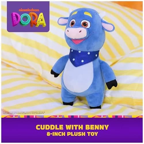Dora Benny Plush Toy 8-Inch Polyester | Official Dora Toys for Ages 3+ thumbnail 2