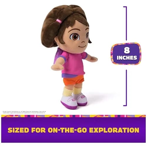 Official Dora Plush Doll 8-Inch Stuffed Animal for Ages 3+ | Soft, Embroidered Details for Roleplay thumbnail 4