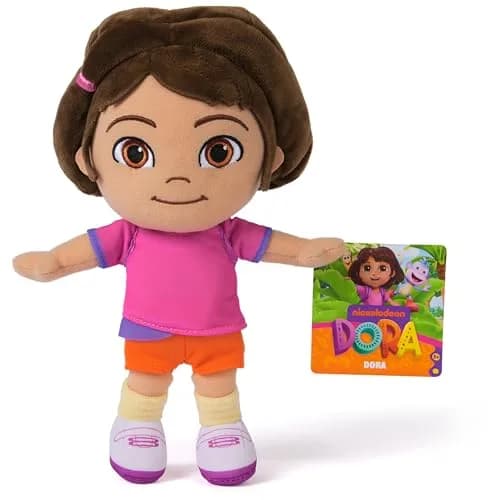 Official Dora Plush Doll 8-Inch Stuffed Animal for Ages 3+ | Soft, Embroidered Details for Roleplay thumbnail 8