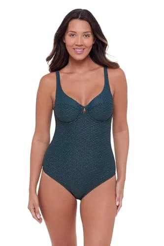 S3 Swim Women's Shaping Underwire One Piece Swimsuit | Support & Style in Dusk Blue (100 words) thumbnail 1