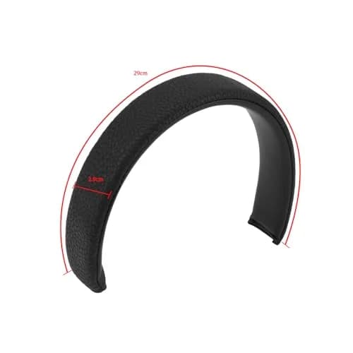 Briny River Headphone Earpad Replacement Protein Leather Compatible with Marshall Major 2 & 3, Black | 29cm Long thumbnail 4