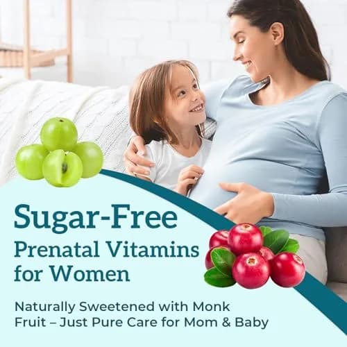 Quorinthiumax Prenatal Gummies Sugar Free 180 Count | Organic, DHA & Probiotics for Women thumbnail 6