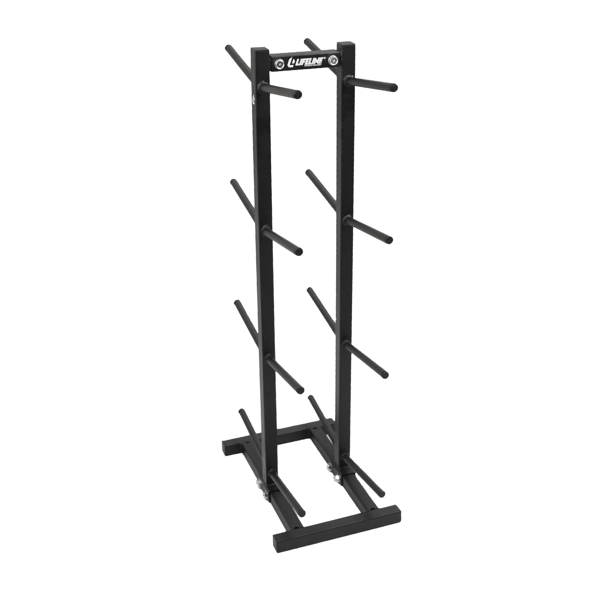 Lifeline Fitness Slam Ball Rack | Space-Saving Vertical Storage for 8 Slam Balls, Durable Alloy Steel, Black Finish - main product image