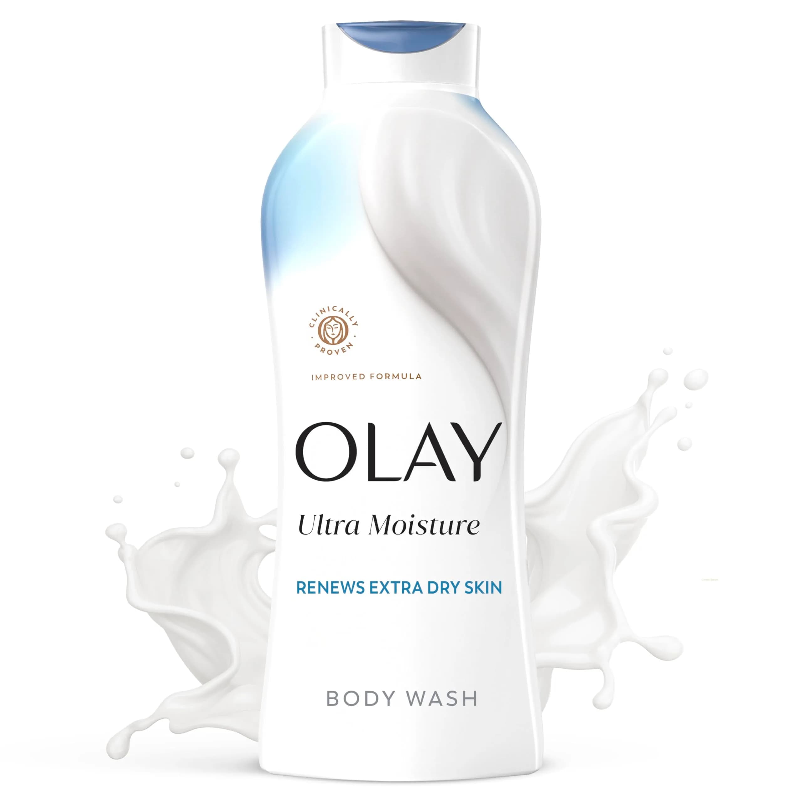 Olay Ultra Moisture Body Wash Vanilla Creme 650ml (22 fl oz) | Vitamin B3 & Hyaluronic Blend for All Skin Types — White