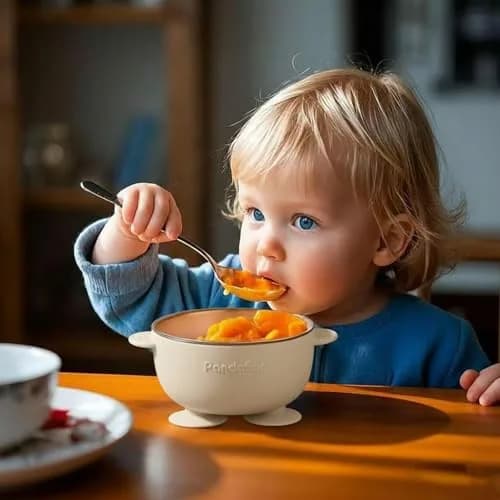 PandaEar 3 Pack Stainless Steel Baby Suction Bowls | Non-Slip Child Food Bowls with Silicone Sleeve for Toddlers & Infants thumbnail 2