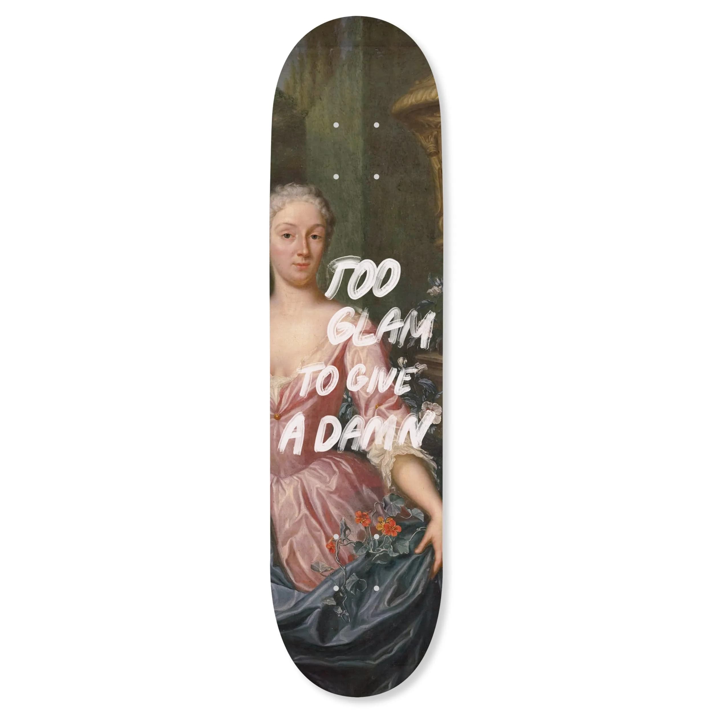 NotoriArt Modern Typography Acrylic Wall Art Die-Cut 8" x 32" | Skateboard Pop Art Decor — Graffiti Lips