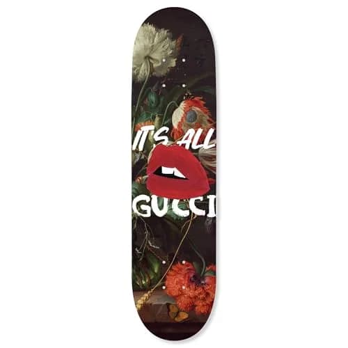 NotoriArt Modern Typography Acrylic Wall Art Die-Cut 8" x 32" Graffiti Lips Skateboard thumbnail 1