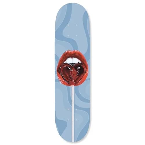 NotoriArt Trendy Pop Acrylic Wall Art Die-Cut 8" x 32" | Skateboard Lollipop Lips thumbnail 1