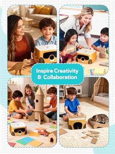 BEAVERBOT Cardboard Cutter for Kids, Safe Cardboard Saw Machine | Creative, Child-Friendly DIY Toy thumbnail 5