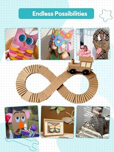 BEAVERBOT Cardboard Cutter for Kids, Safe Cardboard Saw Machine | Creative, Child-Friendly DIY Toy thumbnail 7