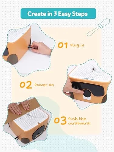 BEAVERBOT Cardboard Cutter for Kids, Safe Cardboard Saw Machine | Creative, Child-Friendly DIY Toy thumbnail 3