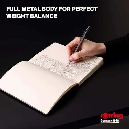 Rotring 600 Mechanical Pencil 0.5 mm Silver | Precision Drafting Tool thumbnail 4