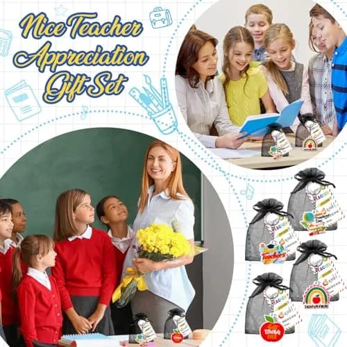 Sureio Teacher Appreciation Gifts Set | 12 Silicone Keychains & Motivational Cards for Women thumbnail 2