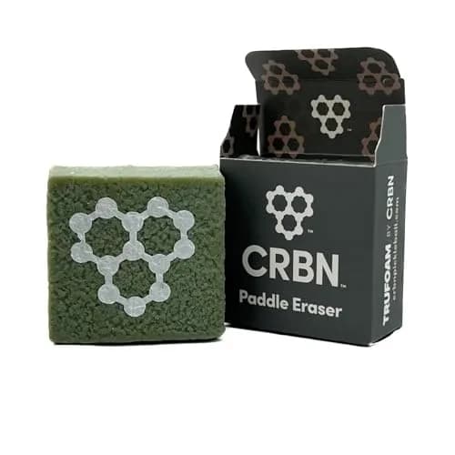 CRBN Pickleball Paddle Eraser, Patent Pending (Green, 1-Pack) | Cleans Carbon Fiber Paddles thumbnail 1