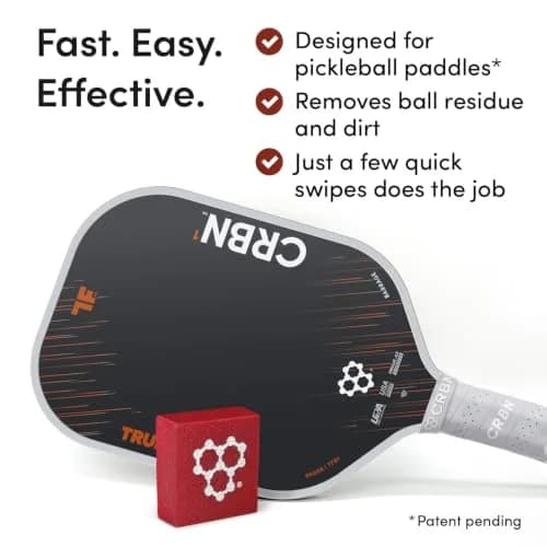 CRBN Pickleball Paddle Eraser, Patent Pending (Green, 1-Pack) | Cleans Carbon Fiber Paddles thumbnail 3