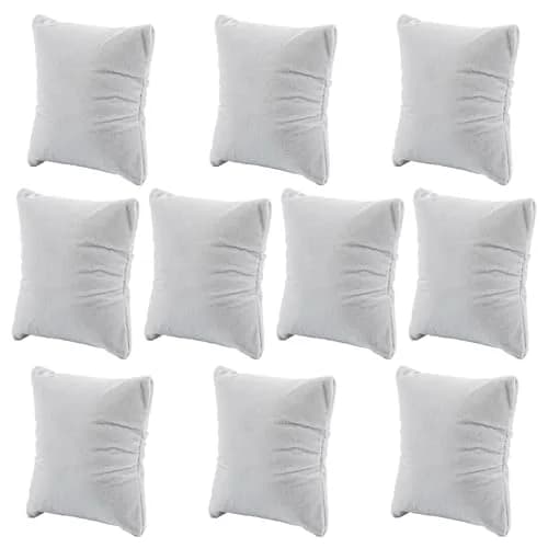 AUEAR Grey Velvet Watch Pillows 10 Pack | Jewelry Display Pillow for Gift Box thumbnail 1